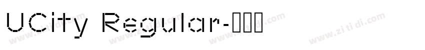 UCity Regular字体转换 UCity Regular字体转换